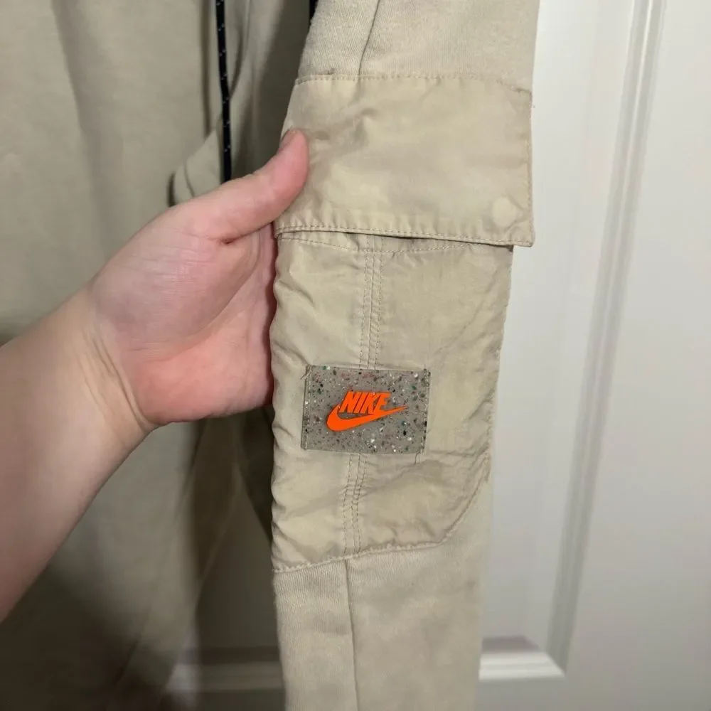 Nike Tapered Straight Leg Tan Athletic Sweatpants